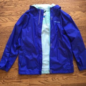 Columbia Rain Jacket (Mint and Blue Colors)